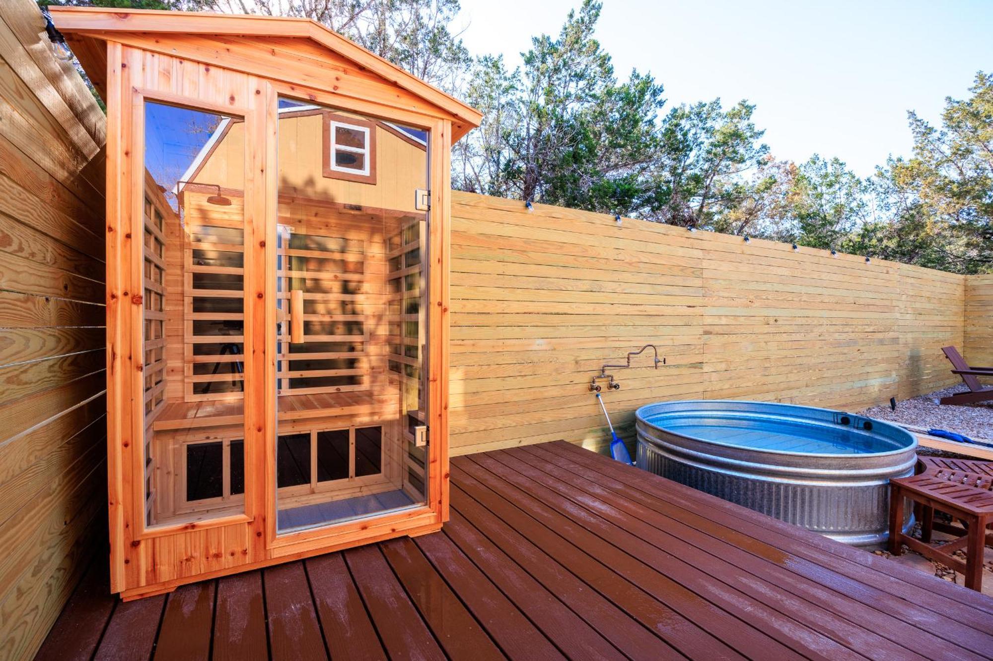 Romantic Luxury Retreat Hot Cold Pool & Sauna Wimberley Dış mekan fotoğraf